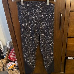 lululemon athletica Kids Black Floral Leggings